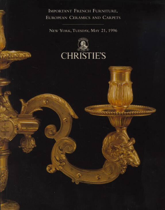 Christies May 1996 Important French Furniture, European Ceramics (Digital Only)