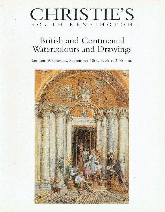 Christies September 1996 British and Continental Watercolours & (Digital Only)