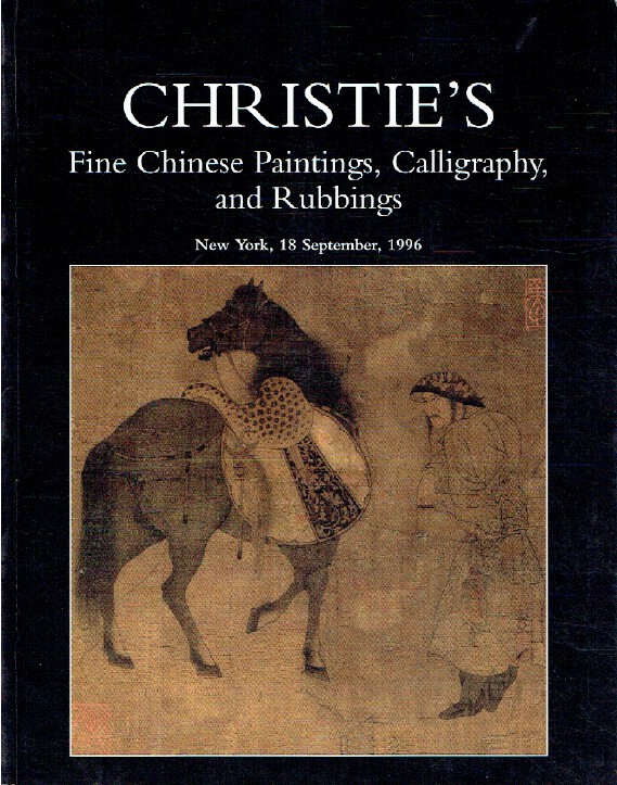 Christies September 1996 Fine Chinese Paintings, Calligraphy & R (Digital Only)