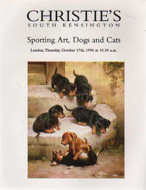 Christies October 1996 Sporting Art, Cats & Dogs (Digital Only)