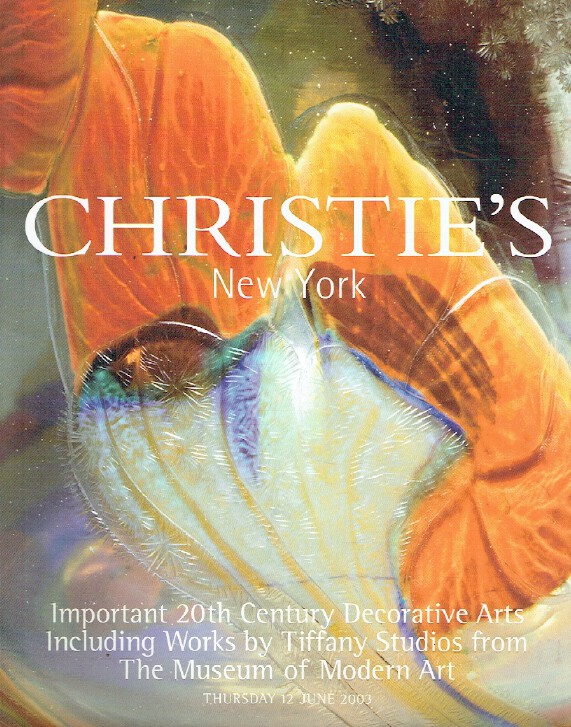 Christies June 2003 20th Century Decorative Arts including Works (Digital Only)