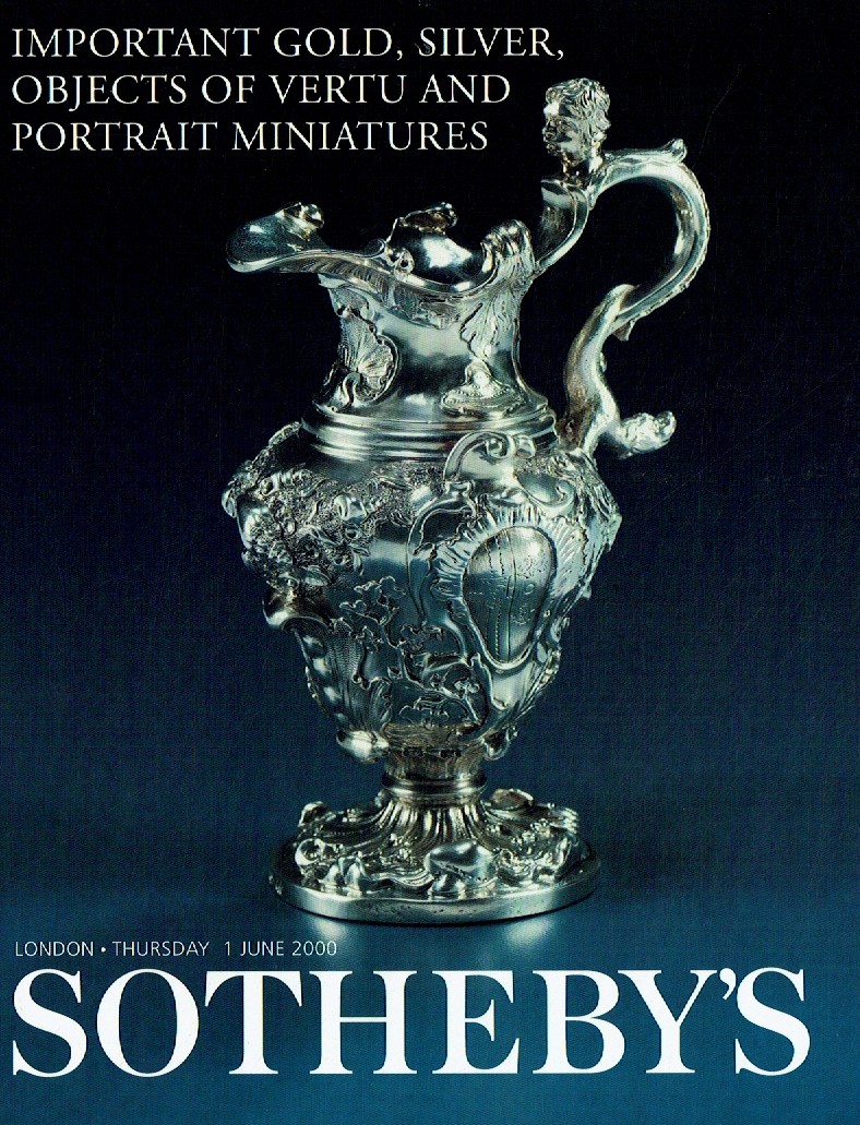 Sothebys June 2000 Important Gold, Silver, Objects of Vertu and P (Digital Only