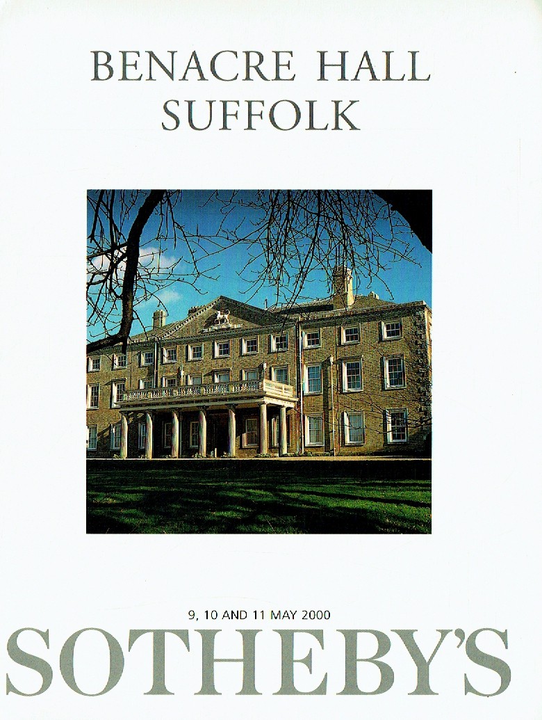 Sothebys 10th & 11th May 2000 Benacre Hall Suffolk (Digital Only)