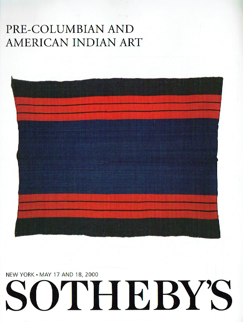 Sothebys & 18th May 2000 Pre-Columbian & American Indian Art (Digital Only)