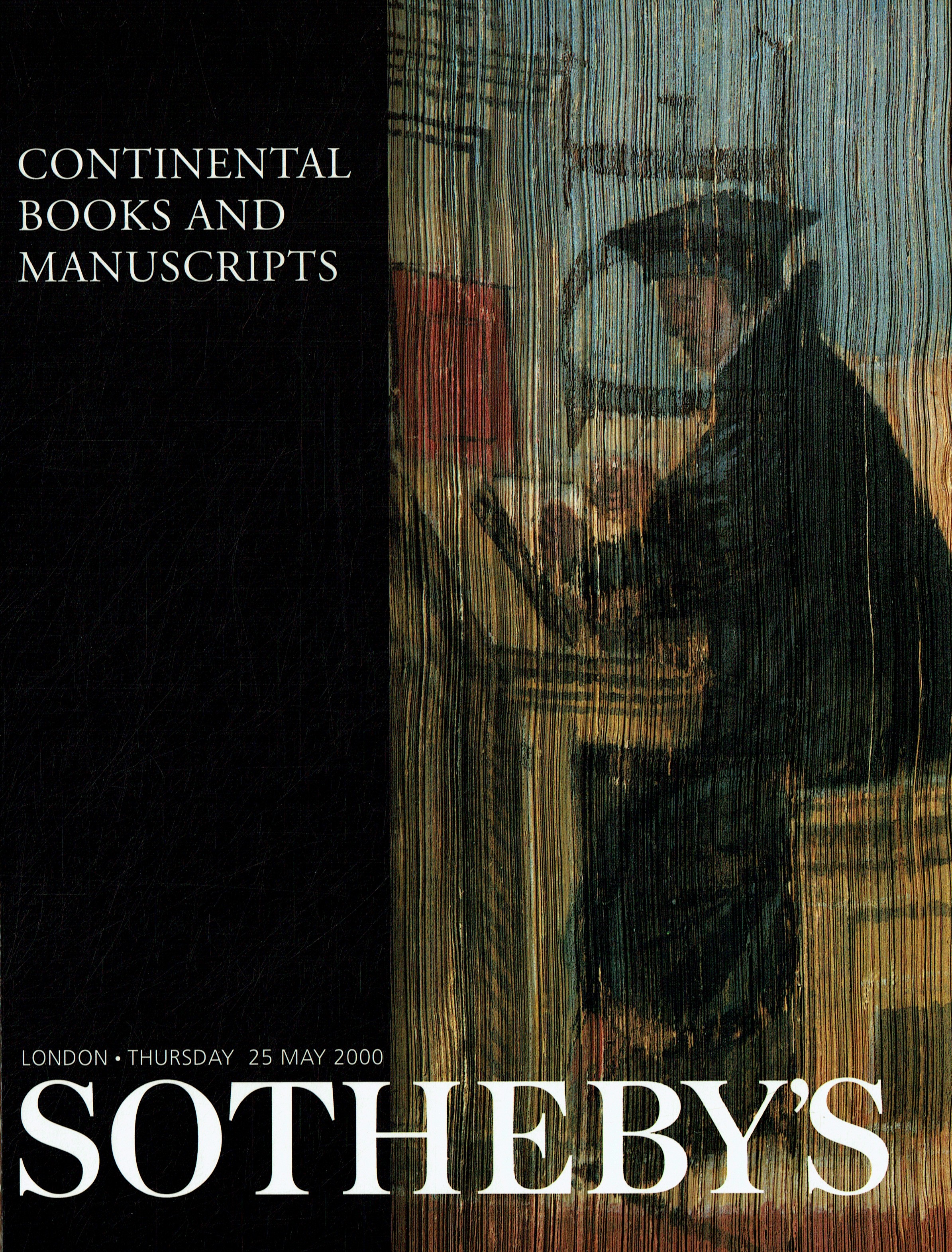 Sothebys May 2000 Continental Books & Manuscripts (Digital Only)