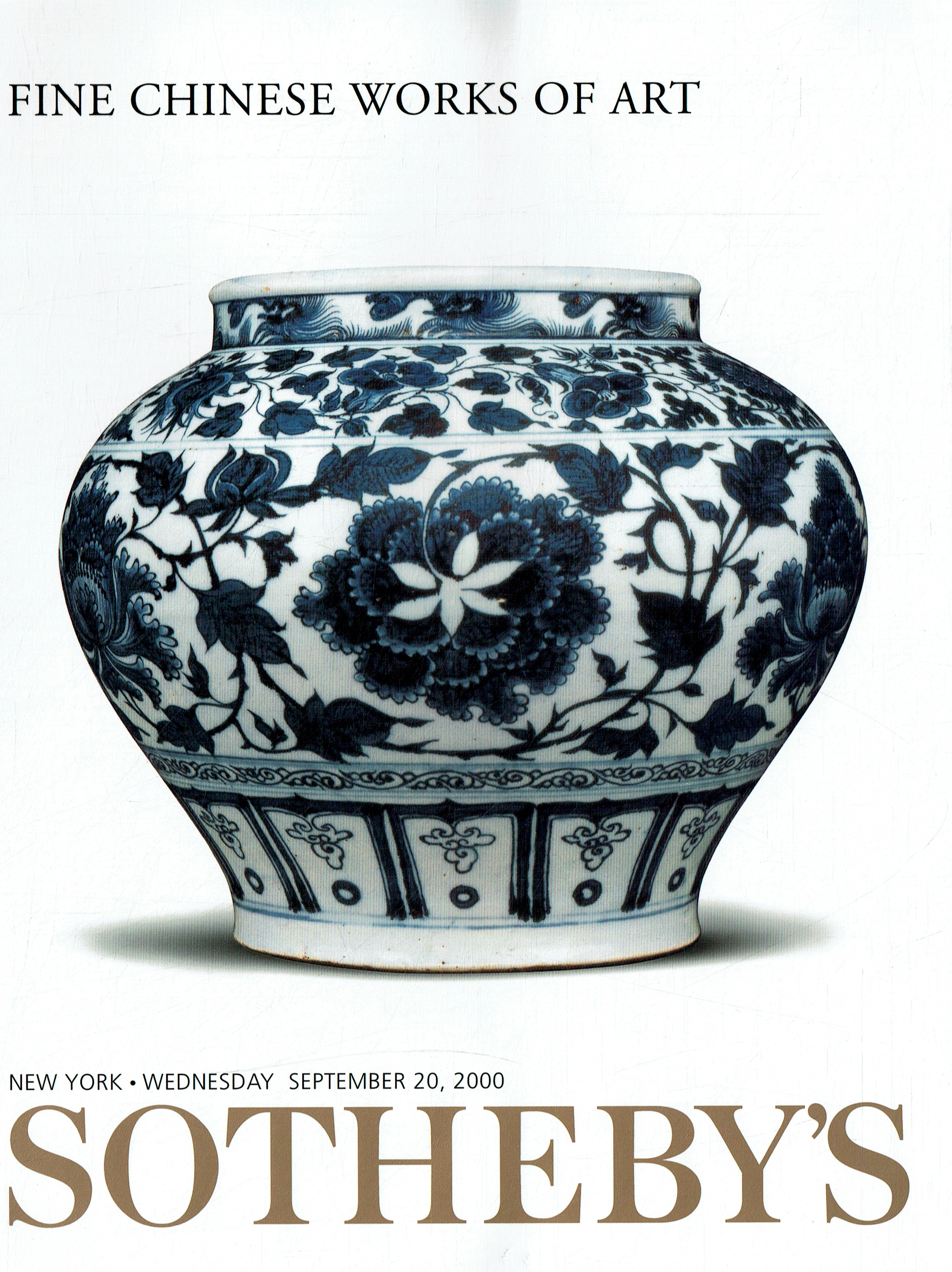 Sothebys September 2000 Fine Chinese Works of Art (Digital Only)