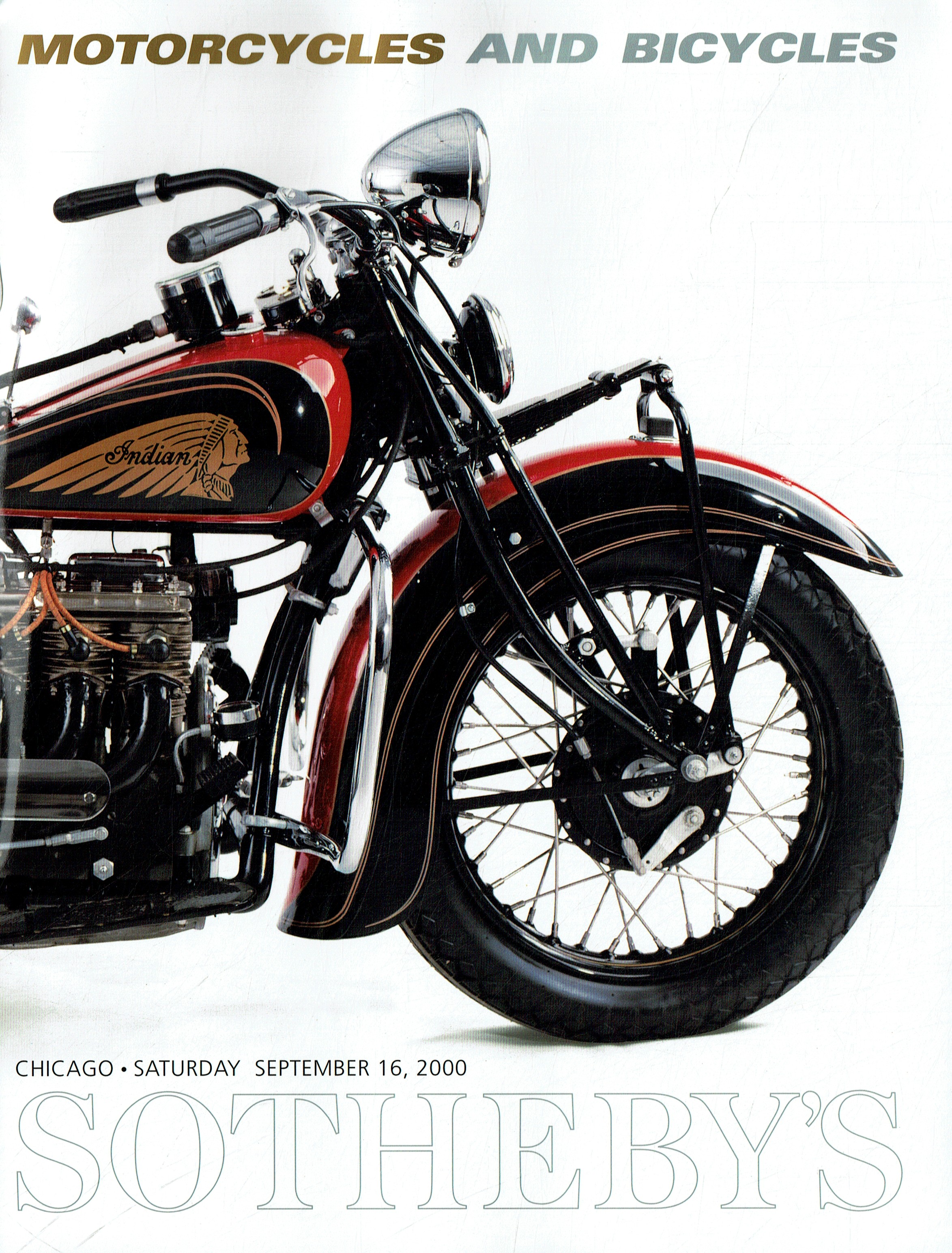 Sothebys September 2000 Motorcycles and Bicycles (Digital Only)