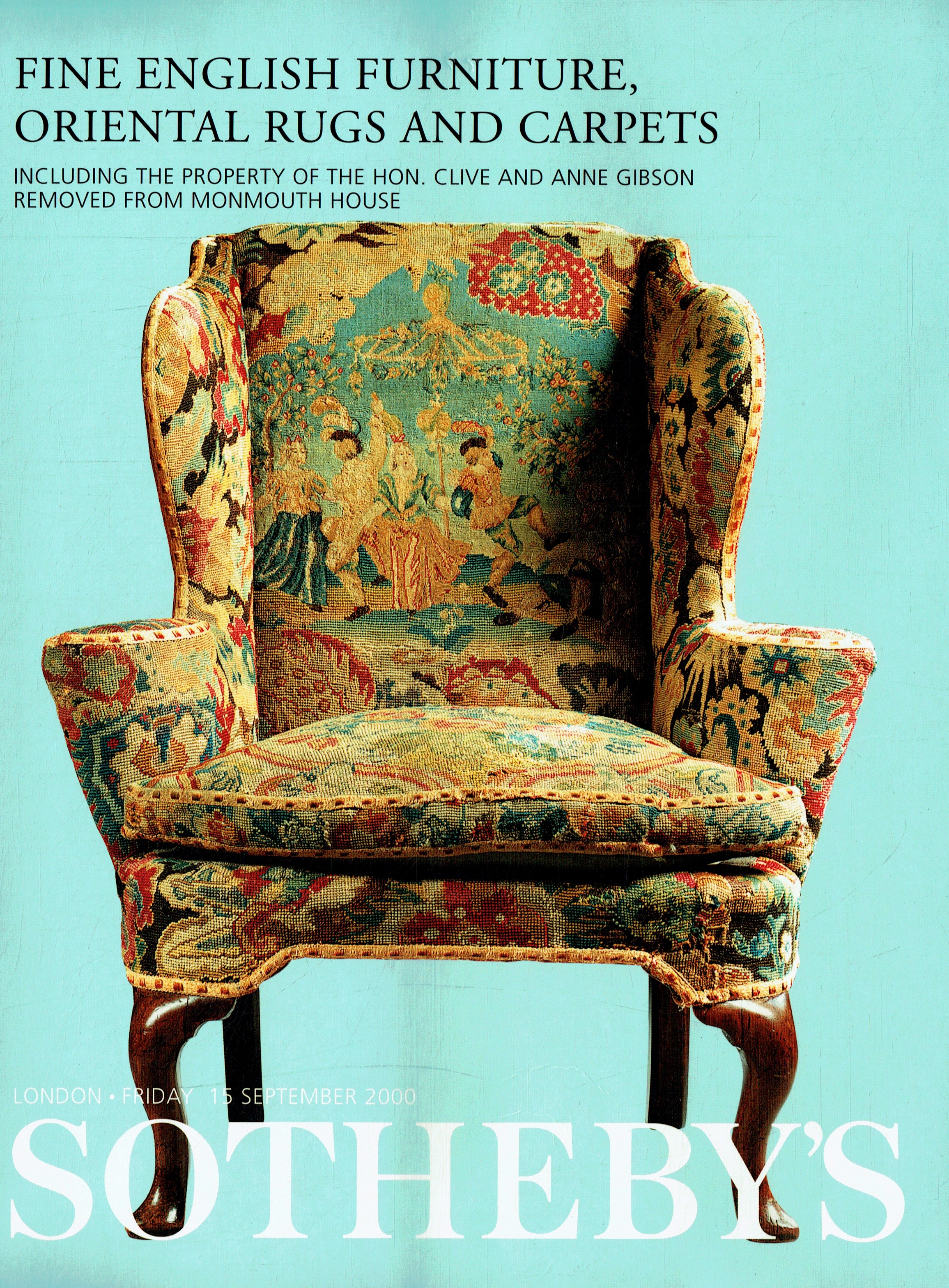 Sothebys September 2000 Fine English Furniture, Oriental Rugs and (Digital Only