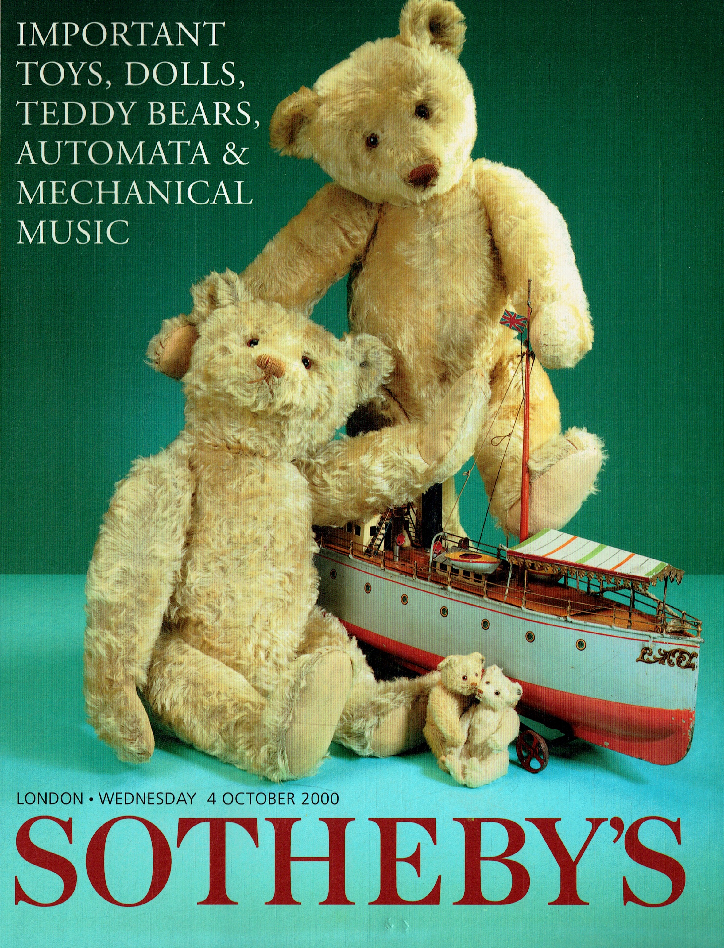 Sothebys October 2000 Important Toys, Dolls, Teddy Bears, Automat (Digital Only