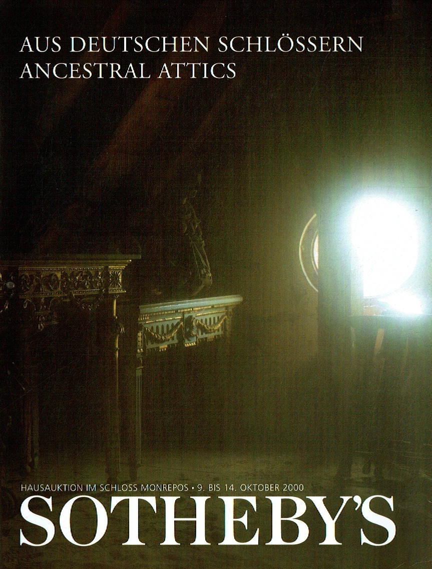 Sothebys & 14th October 2000 Antiques from German Castles (Digital Only)