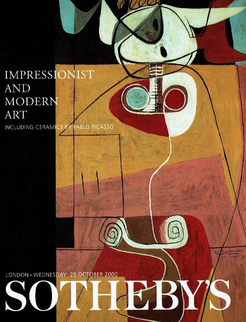 Sothebys October 2000 Impressionist Modern, Ceramics by Picasso (Digital Only)