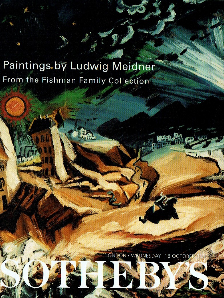 Sothebys October 2000 Paintings by Ludwig Meidner from the Fishma (Digital Only