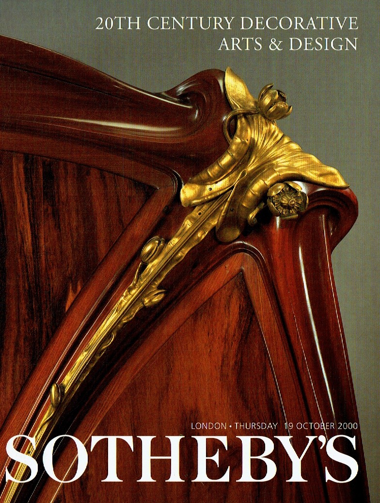 Sothebys October 2000 20th Century Decorative Arts & Design (Digital Only)