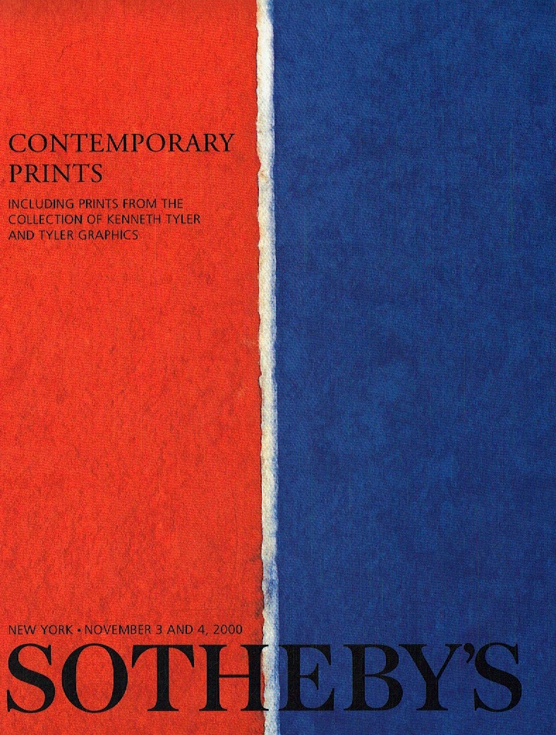 Sothebys & 4th November 2000 Contemporary Prints including Prints (Digital Only