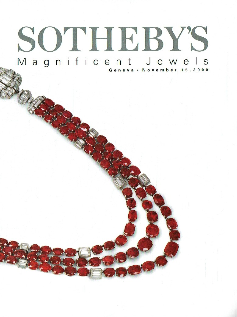 Sothebys November 2000 Magnificent Jewels (Digital Only)