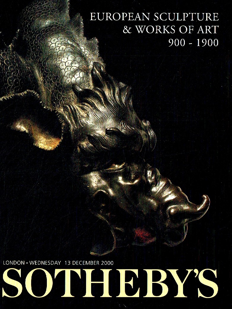 Sothebys December 2000 European Sculpture and Works of Art 900 - (Digital Only)