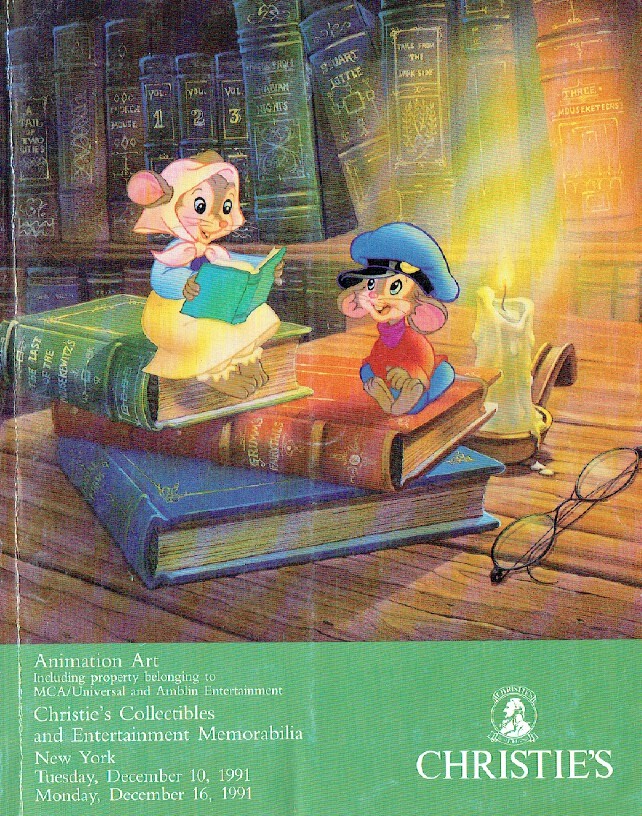 Christies December 1991 Animation Art, Including Property (Digital Only)