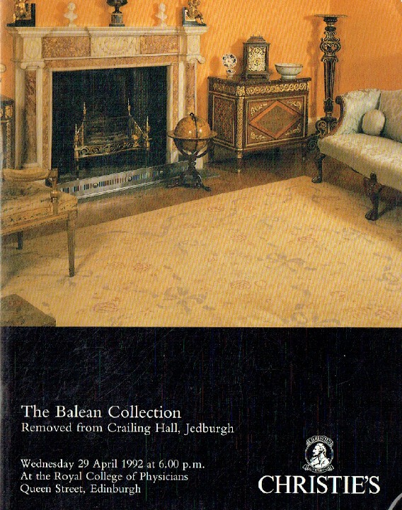 Christies April 1992 Balean Collection (Digital Only)