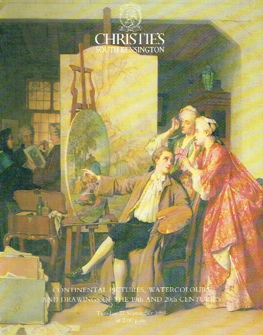 Christies September 1988 Continental Pictures, Watercolours and (Digital Only)