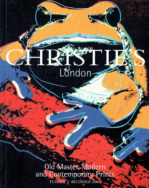 Christies December 2000 Old Master, Modern & Contemporaray (Digital Only)