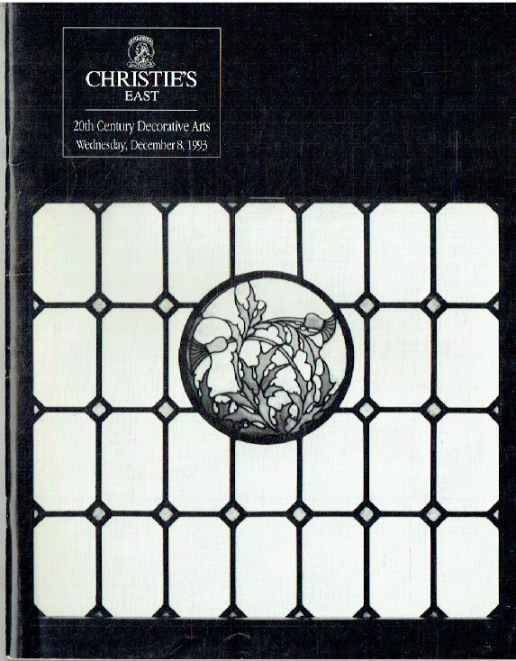 Christies December 1993 20th Century Decorative Arts (Digital Only)