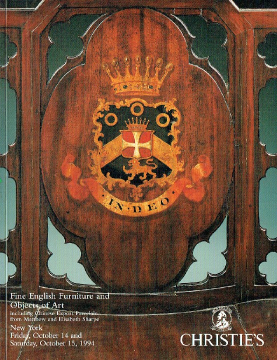 Christies October 1994 Fine English Furniture and Objects (Digital Only)