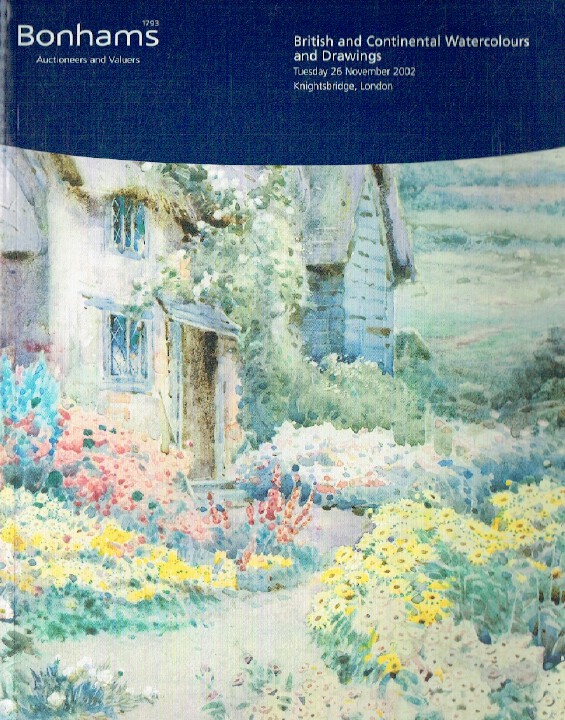 Bonhams November 2002 British & Continental Watercolours and Draw (Digital Only