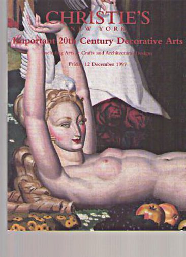 Christies December 1997 Important 20th Century Decorative Arts (Digital Only)