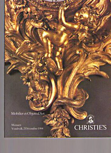 Christies December 1994 French Furniture & Works of Art (Digital Only)