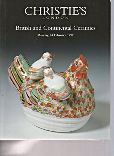 Christies February 1997 British & Continental Ceramics (Digital Only)