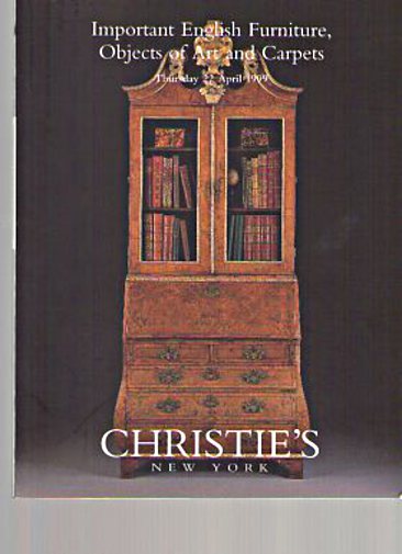 Christies April 1999 Important English Furniture, Objects of Art (Digital Only)