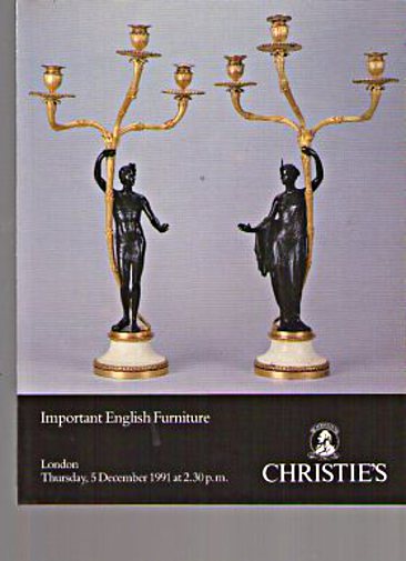 Christies December 1991 Important English Furniture (Digital Only)