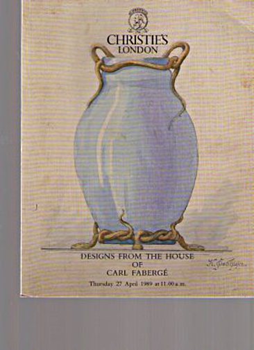 Christies April 1989 Designs from the house of Carl Faberg (Digital Only)