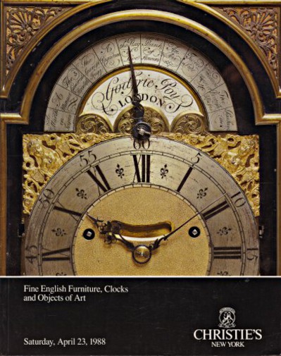 Christies April 1988 Fine English Furniture, Clocks and Objects (Digital Only)