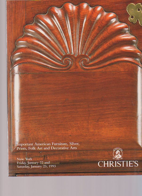 Christies January 1993 Important American Furniture (Digital Only)