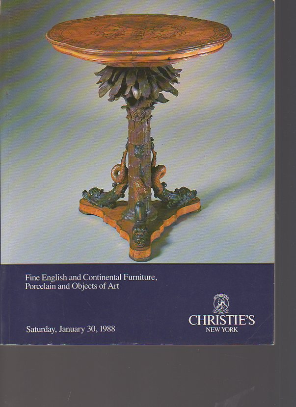 Christies January 1988 Fine English & Continental Furniture (Digital Only)