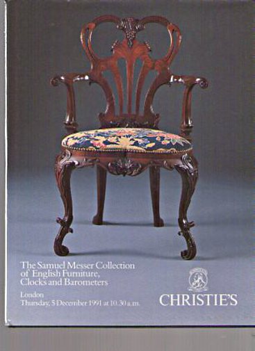 Christies December 1991 Messer Collection English Furniture etc., (Digital Only)