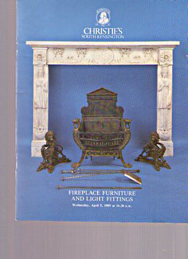 Christies April 1989 Fireplace Furniture & Light Fittings (Digital Only)