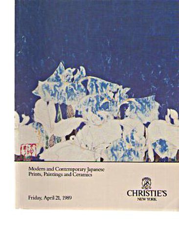 Christies April 1989 Modern & Contemporary Japanese Prints etc.,(Digital Only)