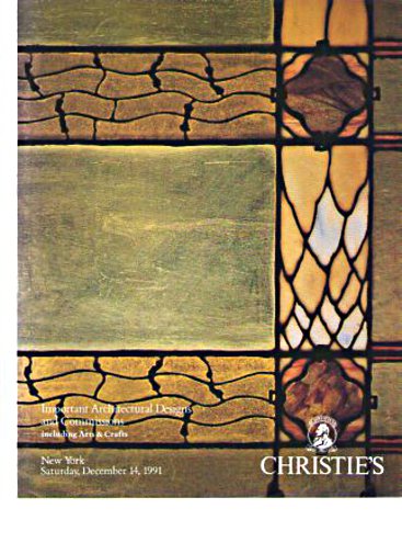 Christies December 1991 Important Architectural Designs etc., (Digital Only)