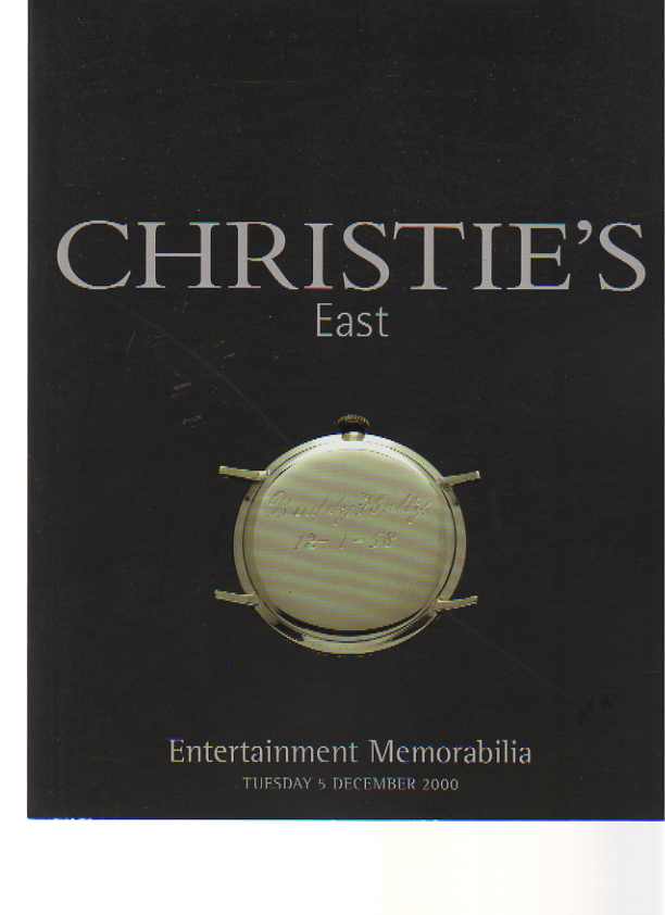 Christies December 2000 Entertainment Memorabilia (Digital Only)