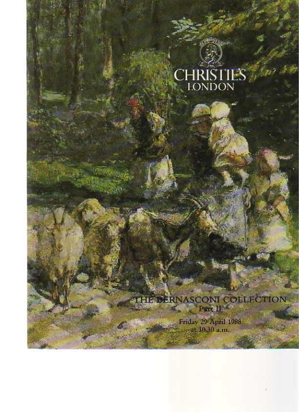 Christies April 1988 The Bernasconi Collection of Italian (Digital Only)