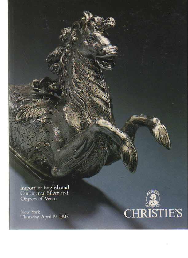 Christies April 1990 Important English & Continental Silver (Digital Only)