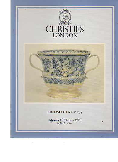 Christies February 1989 17th, 18th & 19th C British Ceramics (Digital Only)