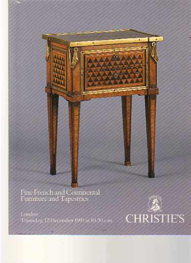 Christies December 1991 Fine French & Continental Furniture (Digital Only)