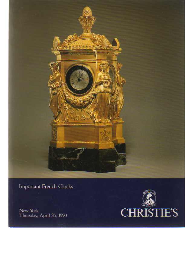 Christies April 1990 Important French Clocks (Digital Only)