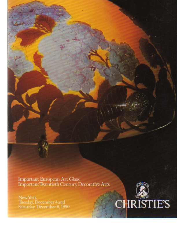 Christies December 1990 Important European Art Glass (Digital Only)