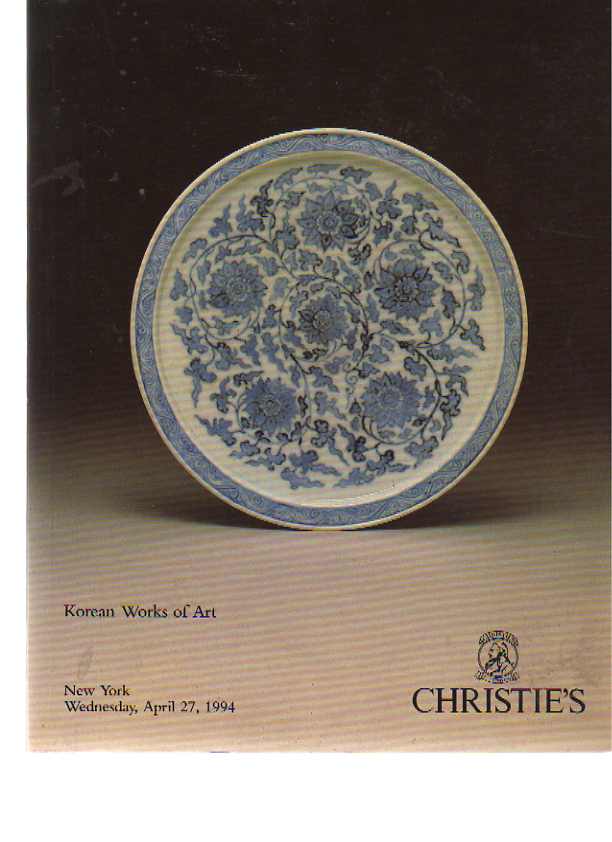 Christies April 1994 Korean Works of Art (Digital Only)