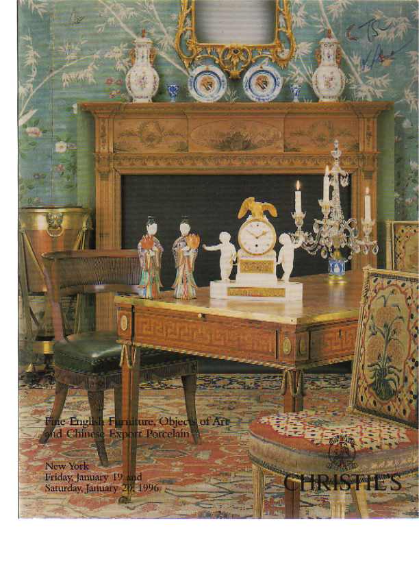 Christies January 1996 Fine English Furniture, Objects of (Digital Only)