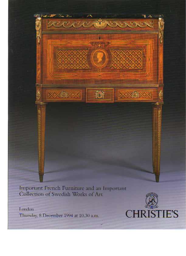 Christies December 1994 Important French Furniture, Swedish WOA (Digital Only)